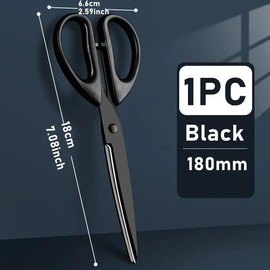 Stainless Steel Scissors, Household Kitchen Scissors, Hand-cut Office Scissors, Non-stick Safety Thread Scissors, Multifunctional Scissors for Home