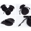 Drawstring Bags, Faux Velour, Set of 10, Jewelry Pouch, Accessory