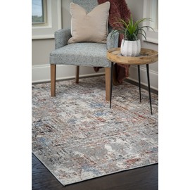 United Weavers of America Eternity Mizar Crimson Area Rug 5'3" x 7'2"