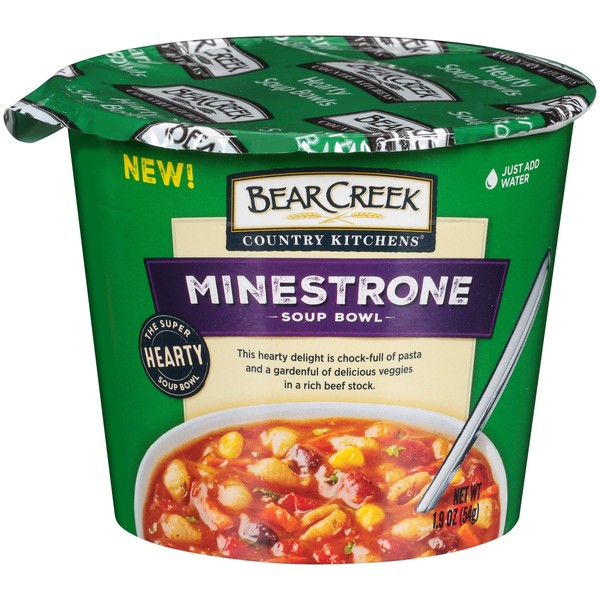 Bear Creek Hearty Soup Bowl, Minestrone, 1.9 Ounce (Pack of 6)