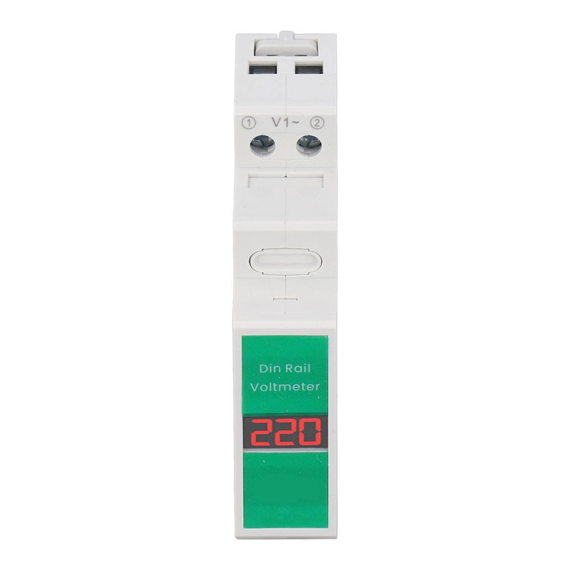 TONGOU Din Rail Voltage Meter Intelligent LCD Digital AC Voltmeter