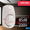Sundi - Electromechanical wired doorbell 230 V, plastic housing, interference-free,
