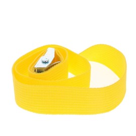 MroMax 0.98" Width x 2.62ft Length Lashing Straps Polypropylene Cam Buckle Lashing Straps 250Kg Load Cargo Tie Down Strap 25mm x 0.8M for Moving Cargo Yellow Tone 1Pc