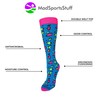 MadSportsStuff Exotic Leopard Over the Calf Socks (Neon Leopard, Small)