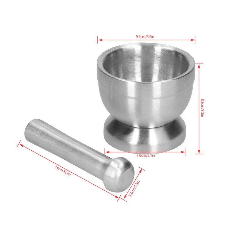 Garlic Grinder Manual Food Grade Stainless Steel Pills Spice Grinding