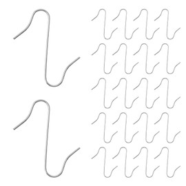 MOROBOR Christmas Ornament Hooks, 200 PCS Ornament Hooks Christmas Tree Hooks S-Shaped Christmas Hangers for Christmas Tree Christmas Balls Party Decorations, Silver