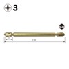 Vessel GM143110 Gold Double-ended Bit + 3 x 110 2