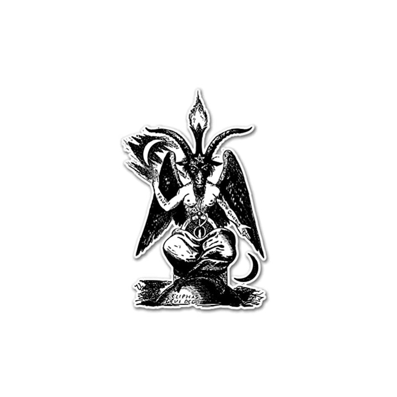 AK Wall Art Baphomet Lucifer Vinyl Sticker - Car Window