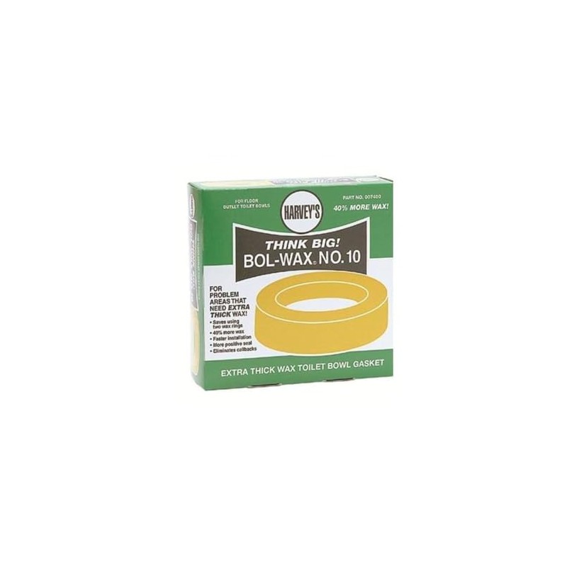 Harveys Toilet Bowl Gasket with Wax & Flange Polyethylene