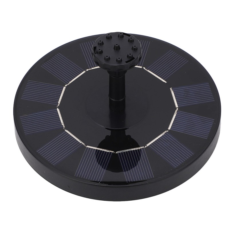 Solar Water Pump 1W 130mm Solar Panel Fountain Pump 30‑50cm