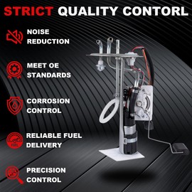 EVERESTWAY Fuel Pump Assembly w/Sending Unit Compatible for 2000 2001 Ford Ranger 2.5L 3.0L 4.0L / Mazda B2500 L4 2.5L Replaces E2269S (w/112.0" Wheelbase)