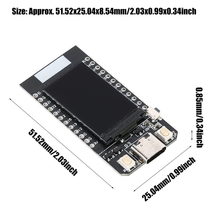For TTGO TDisplay ESP32 WiFi Bluetooth With 1.14inch LCD Display
