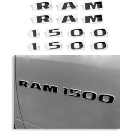 Reflective Concepts Door Emblem Overlay Decals - Fits: 2011-2012 Ram 1500 - (Color: Gloss Black)