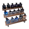 JOSENART Wooden Cologne Organizer Stand Display Riser Stand Tiered Perfume