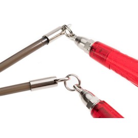 Buddy Lee Jump Ropes Rope Master Red Black Original Ball Bearing Jump Rope, 9” HD Plastic Handles. Perfect Jump Rope for Fitness, CrossFit Gym, Endurance Jumping, Cross Overs, Extreme Jumping