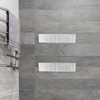 ULTECHNOVO 2pcs Wall Mounted Bathroom Organizer Acrylic Makeup Storage Bin