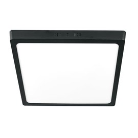 Volteck PLA-230L, Luminario LED tipo plafón 6 W, cuadrado, luz de día, negro