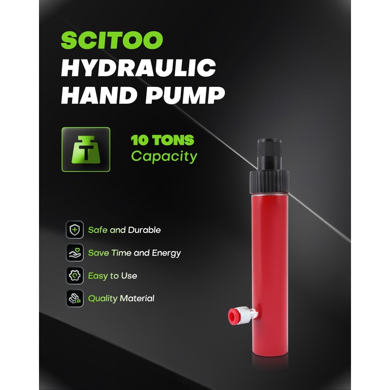 Hydraulic Hand Pump 10 Ton Auto Body Frame Repair Tool