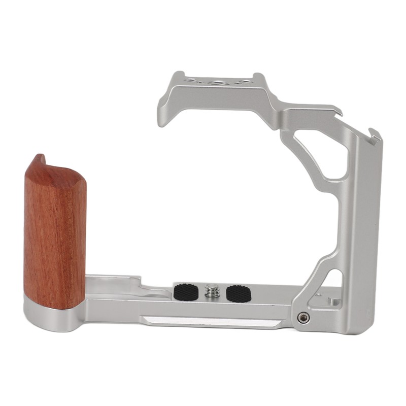 Camera Cage with Wood Handle Anodized Anti Slip Easy To