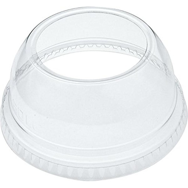 Solo Foodservice Dart DLW662 Clear Lid PET 662 Dome with Ex Lg Hole (Case of 1000)