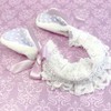 G Trigger Plush Rabbit Ear Headband LA Purple Lavender