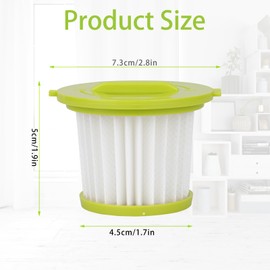 Replacement Filter for Ryobi 18V ONE+ Performance Hand Vacuum PCL704, PCL705, PCL705B, PCL700 Series, Compare to Part # A32F05N, A32HF00, HAHV33,BH57400V (5 Packs)