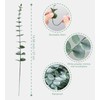 50 Pcs Eucalyptus Stems Artificial Eucalyptus Leaves,Fake Eucalyptus Plants