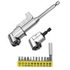 2pcs Corner Tool Screw Hub with Multi-Function Bend Screwdriver Bit,