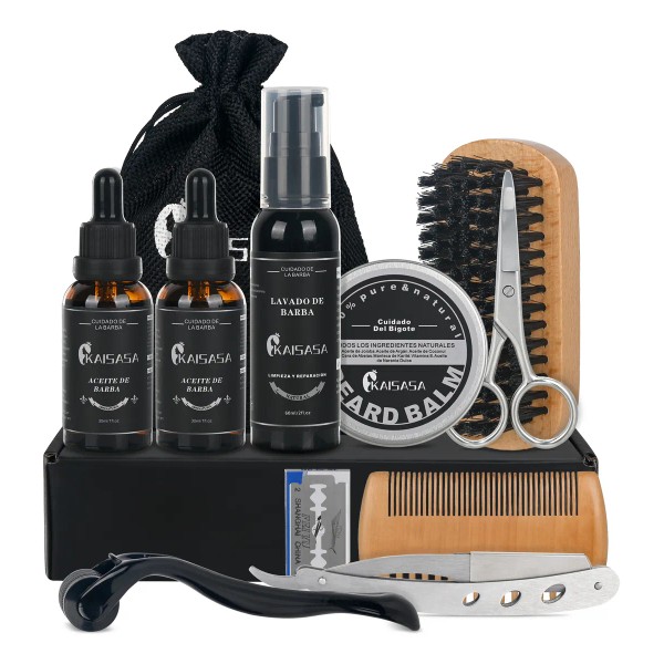 Kit Para Barba Cuidado Para Hombres Herramientas De Bigote