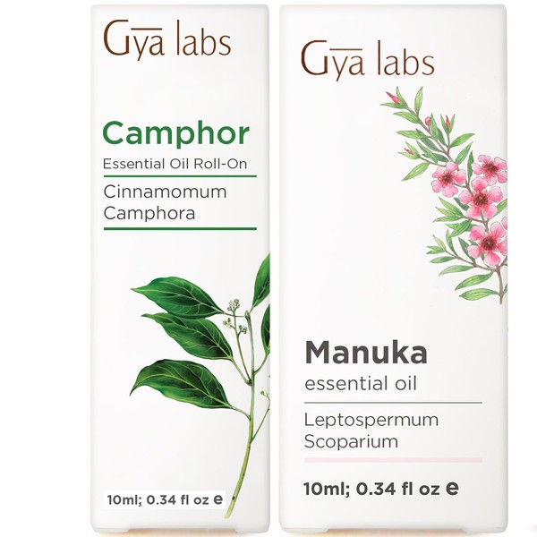 Gya Labs Camphor Roll On & Manuka Oil for Skin