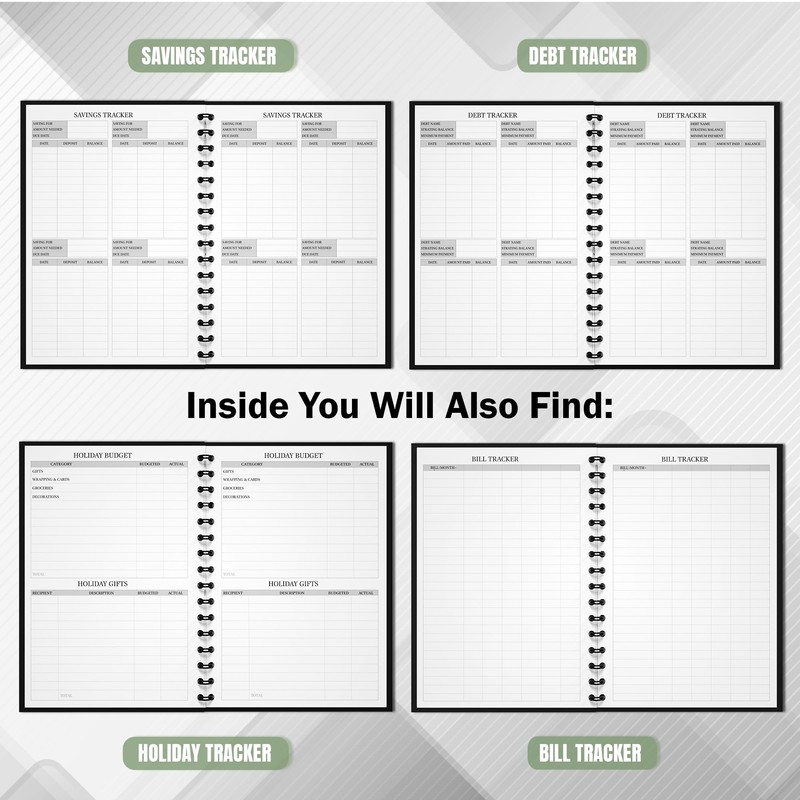 Budget Planner and Monthly Bill Organizer - Financial Planner Organizer