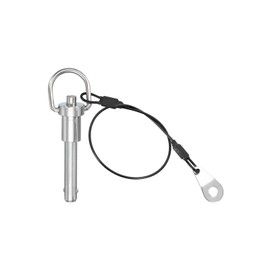 PATIKIL Quick Release Pin 8 x 30mm(5/16" x 1.18"), 304 Stainless Steel Ball Lock Safety Locating Pins with Button 25cm Prevents Loss Rope