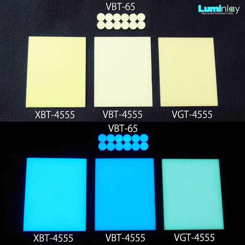 Luminlay top inlay material / 45mm55mm/ 2mm thickness (XBT (glow