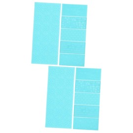 TEHAUX 12pcs Polymer Clay Texture Impression Mats Craft Supplies for Pottery Projects Easy to Use Clay Embossing Roller for Enhanced Designs