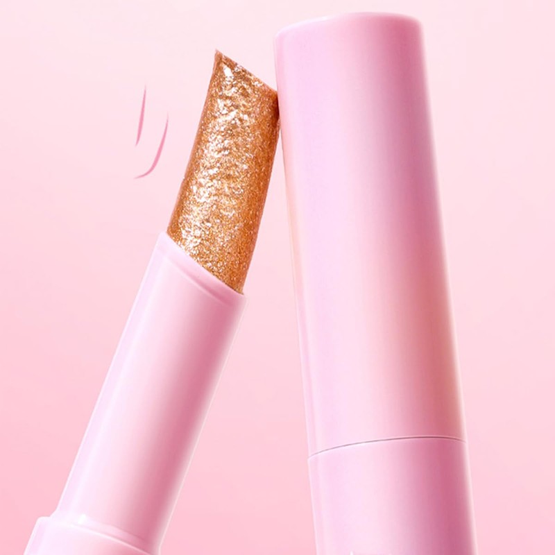Baorder 3 Farben Glitter Crystal Jelly Eyeshadow Stick,Glitter Makeup,Highlighter Brightener