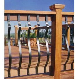 Deckorators 40" Deckorators Baroque Baluster 5 pack - Black