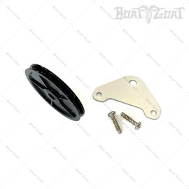 MotorGuide Tour Pro Steering Cable Pulley + Plate & Screws - 8M4003369