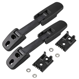 RLB-HILON 1Pair Hood Latch Compatible with Kenworth T170 T270 T330 T370 T660, for Peterbilt 325 335 337 340 348 384 386 567 569 579, for Mack CH612 CH613, for Blue Bird Vision School Bus, Black Color