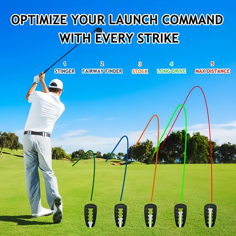 2PCS Adjustable Golf Tee Height Tool,Adjustable Precision Tees Height Setter,Precision