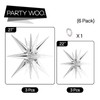 PartyWoo Star Balloons 6 pcs, One-Piece 14-pointed Explosion Star Balloons