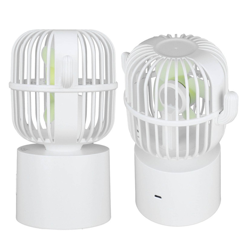 Mini Fan Cactus Moving Head USB Charging Portable Desktop Mini