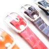 Trois anges Stylish Enamel Fabric Crocodile Pattern Nameplate Belt Replacement