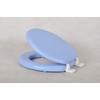 J&V Textiles Soft Round Toilet Seat With Easy Clean &