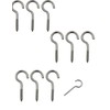 uvbws 10 Pcs Stainless Steel Ceiling Hooks 2-1/2 Inch Ceiling