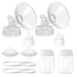 Piezas de bomba compatibles con Spectra S1/S2/9 Plus, accesorios no originales, el juego completo incluye bridas de 21 mm, válvulas, protectores de reflujo (picos de pato incluidos), tubos y botellas