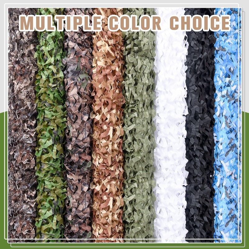 Camouflage Netting, Iunio 16.4ft x 5ft / 5m x 1.5m