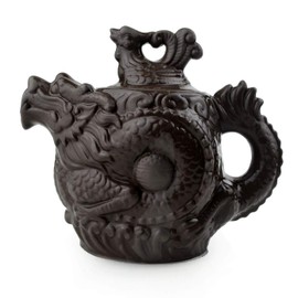 Teapot Chinese Dragon Phoenix Zisha Clay Gongfu Tea Pots Zini for Loose Tea (12oz)