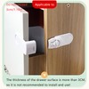 UtySty 4 Pack Drawer Dresser Locks Baby Proofing Adhesive 90