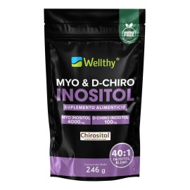 Wellthy Myo & D-chiro Inositol 246g Sabor Sin sabor