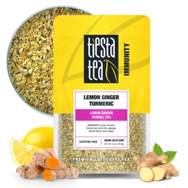 Tiesta Tea Tiesta Tea - Lemon Ginger Turmeric | Loose Leaf | Lemon Ginger Herbal Tea | Premium Blend | Non Caffeinated Herbal | Make Hot or Iced Brews Up to 25 Cups | 2.5 Ounce Resealable Pouch